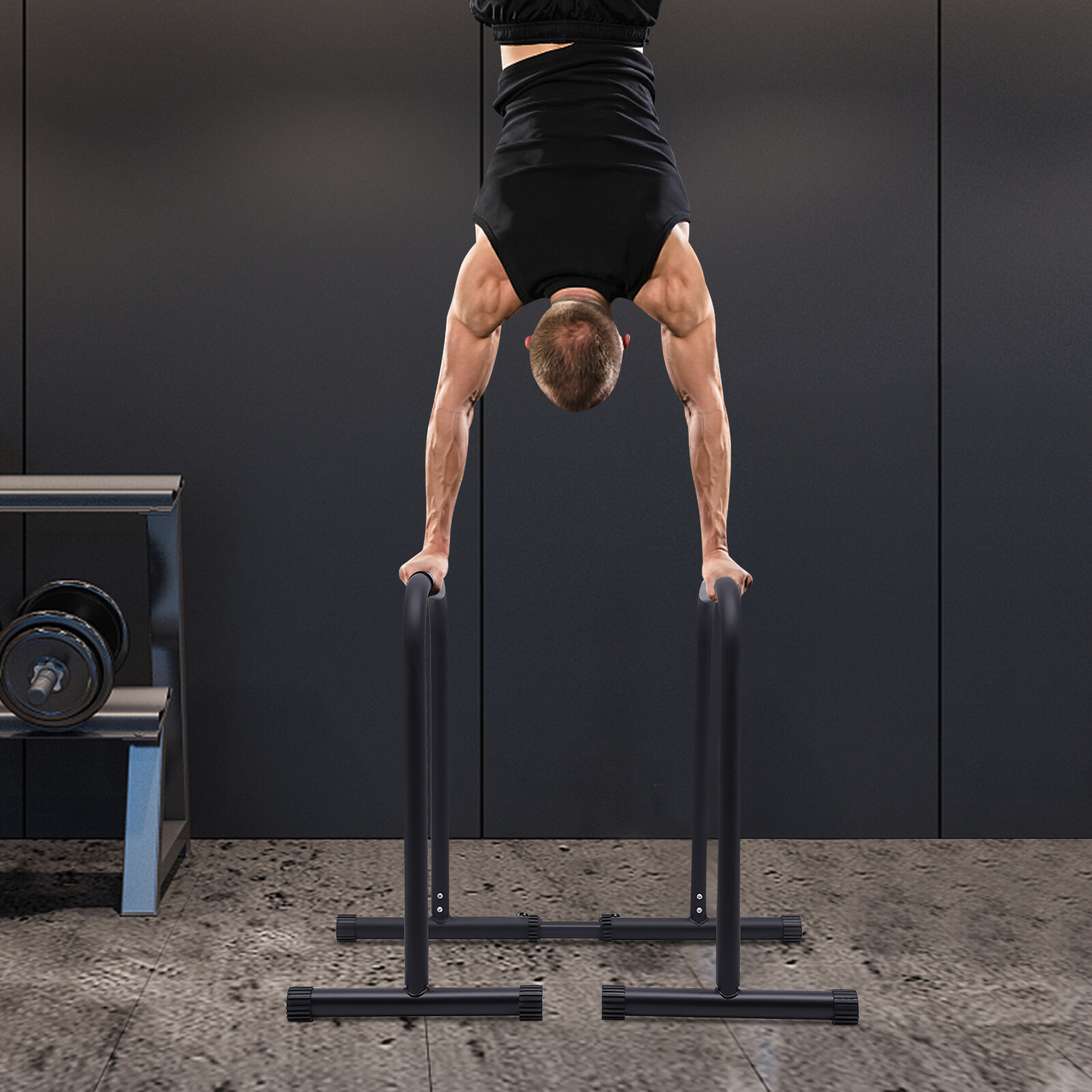 Dip Bar, Adjustable Parallel Bars for Home Workout, Dip Station with (440 LBS)