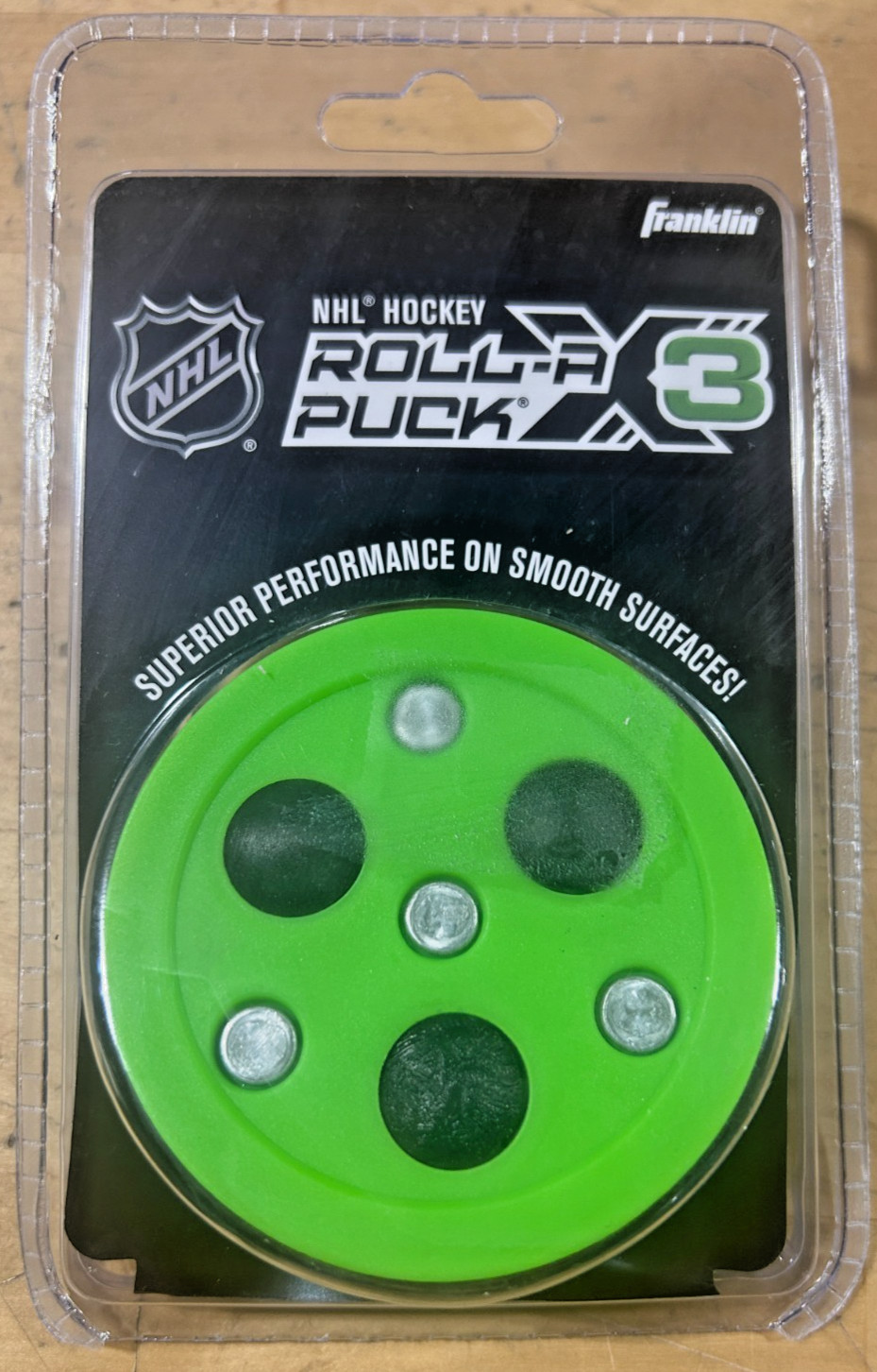 Franklin Sports NHL Street Hockey Puck - X3 Roll-a-Puck *FREE SHIP