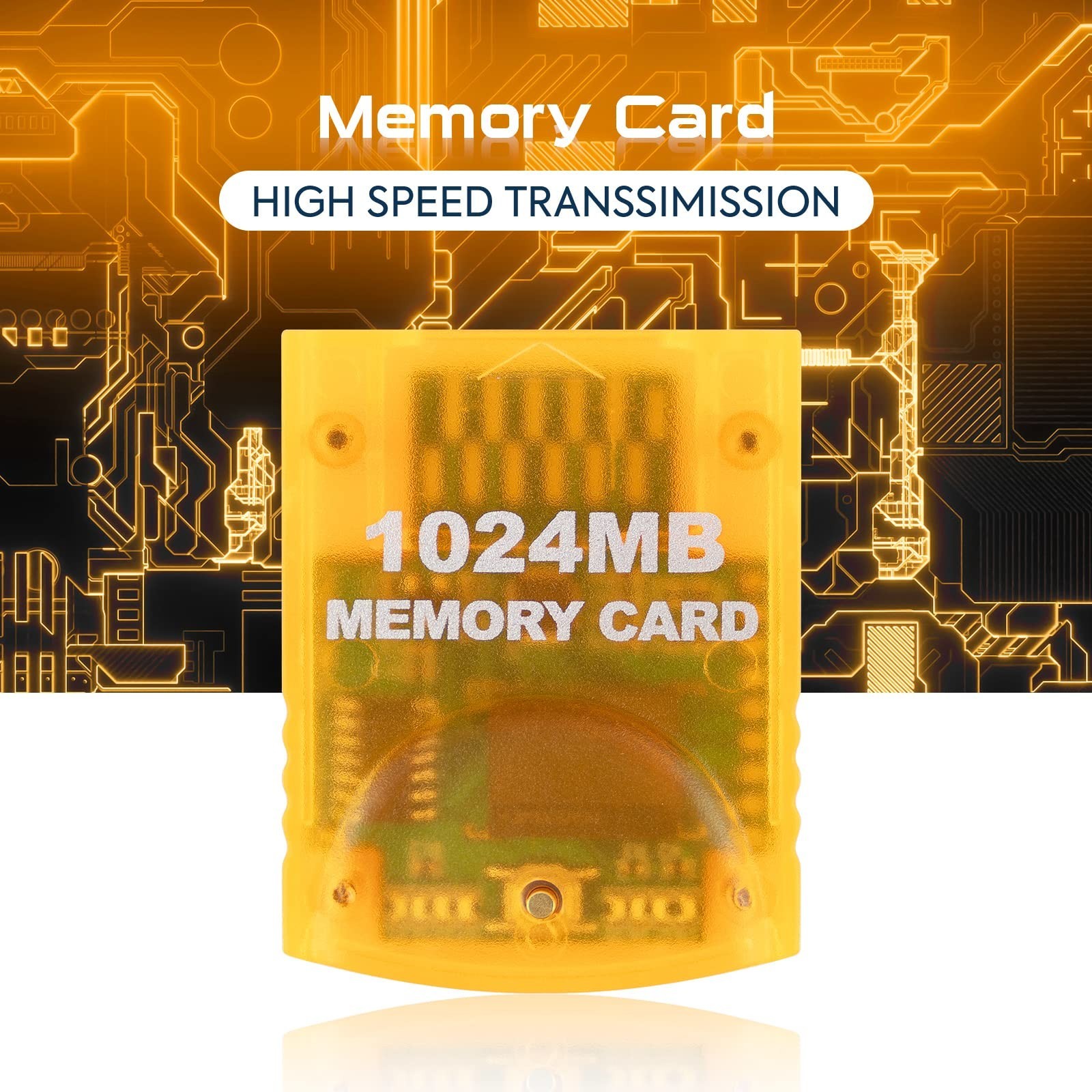 High-Capacity 1024MB Memory Card for Gamecube & Wii - Compatible Storage Solutio