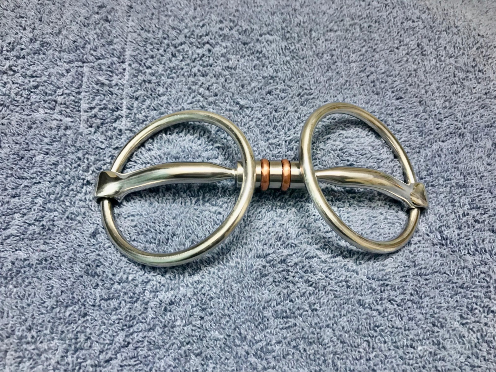 Premium Loose Ring Western Myler Snaffle Bit Copper Barrel Roller Comfort