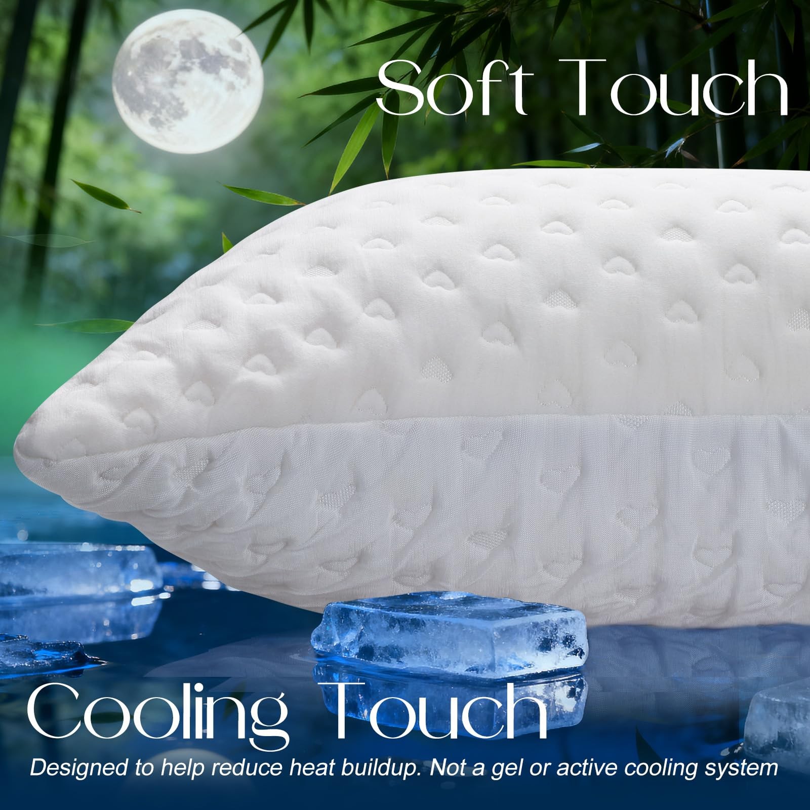 btasleeep Side Sleeper Pillows for Neck & Shoulder Queen Size - 1 Pack, White