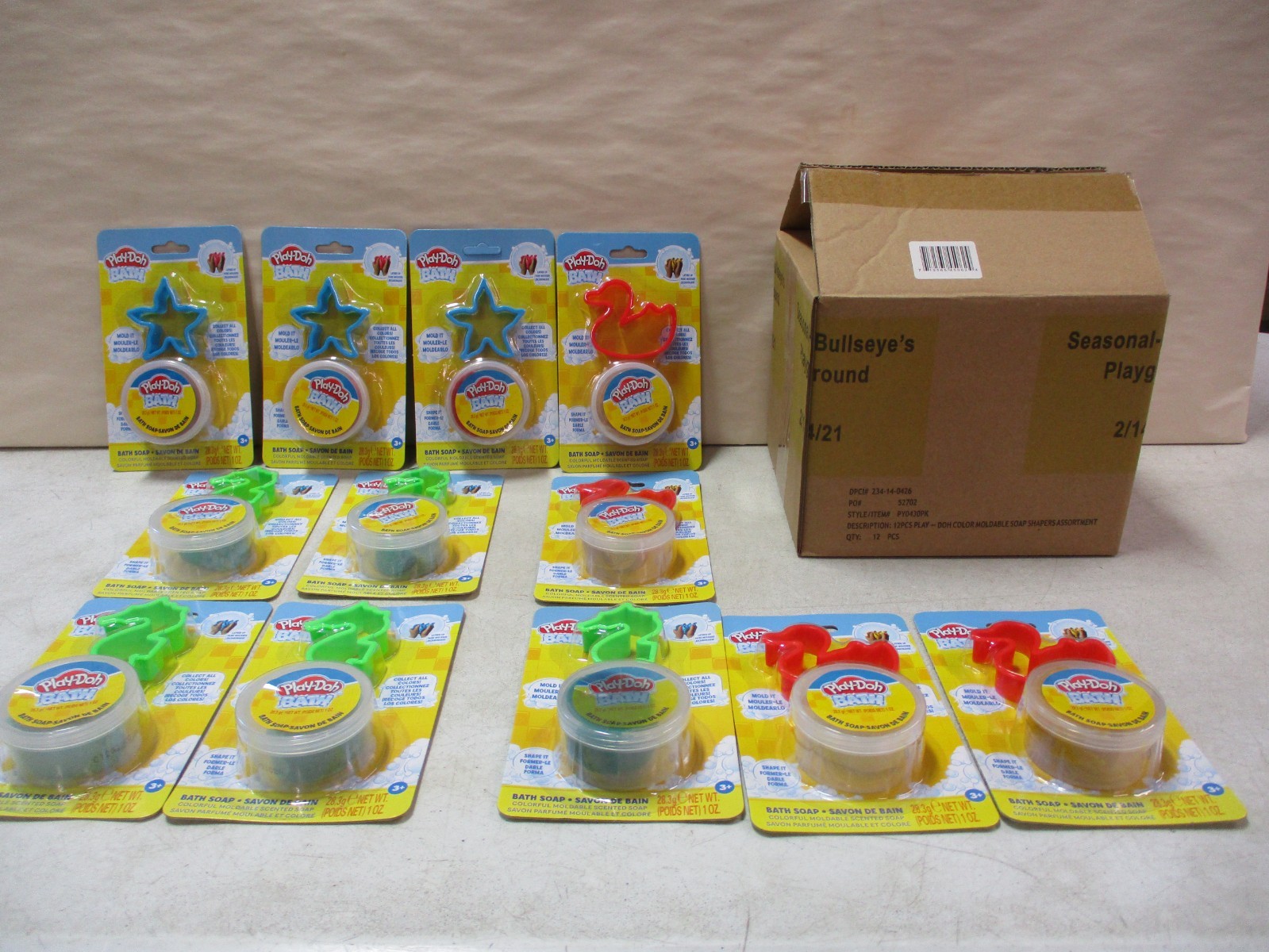 12 Play-doh Bath Soaps