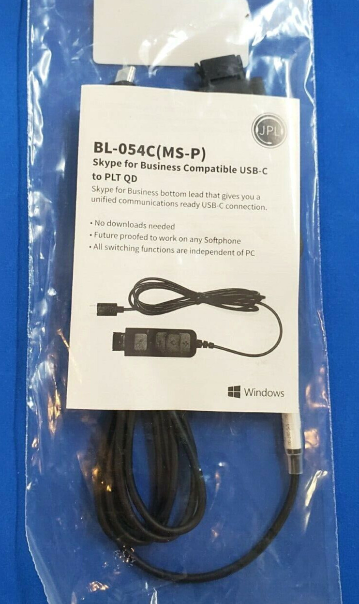 10 Pcs. Headset Phone Call Control BL-054MS+P MS USB Wire for JPL & Plantronics