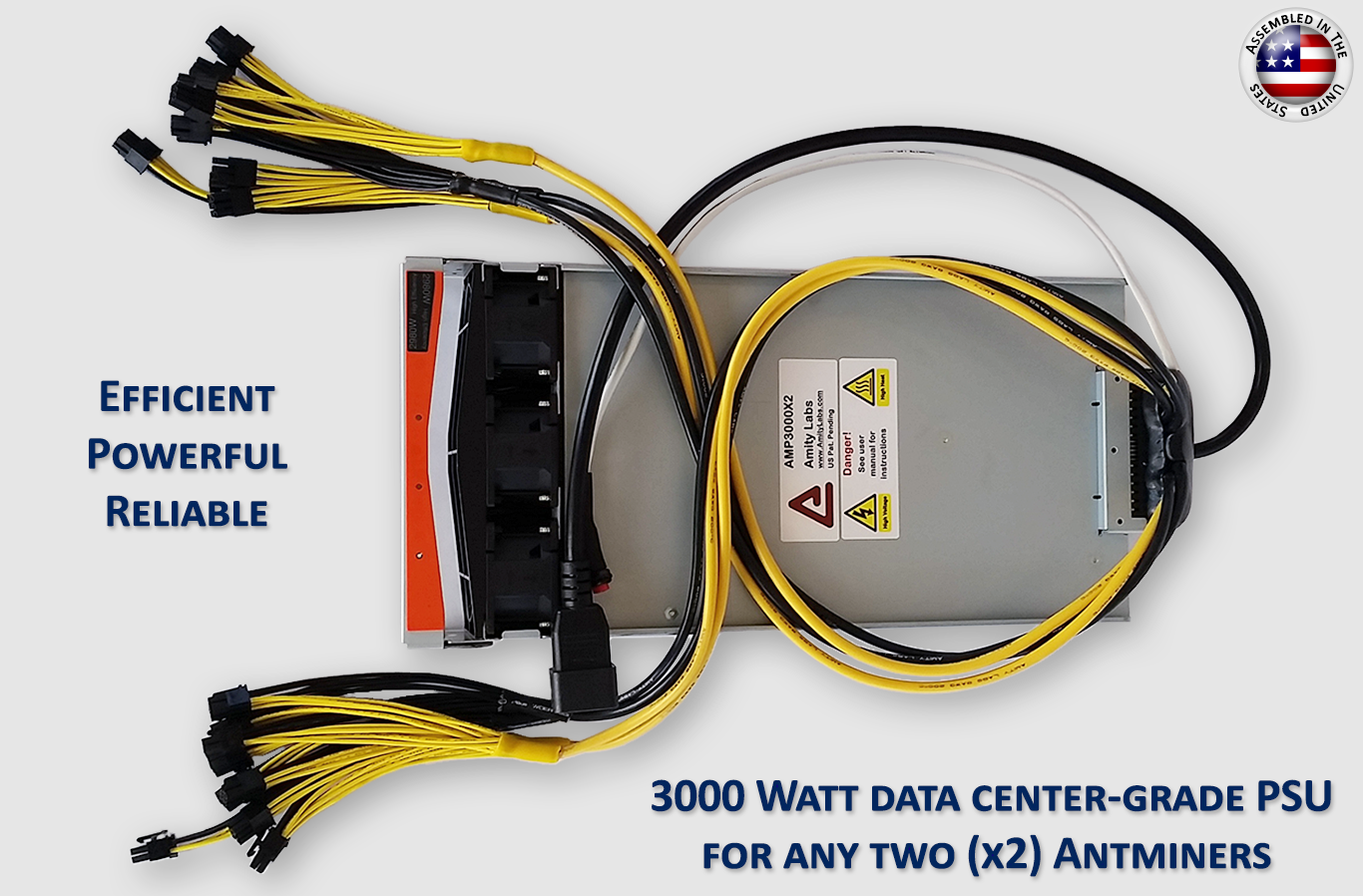 True 3000 Watt Mining Power Supply - For Any Two (2x) Antminers / Avalons