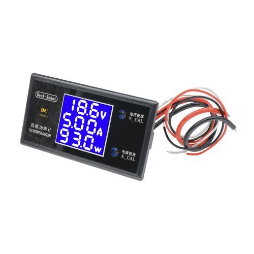 Digital DC 50V 5A 250W LCD Voltmeter Ammeter Voltage Current Volt Power Meter