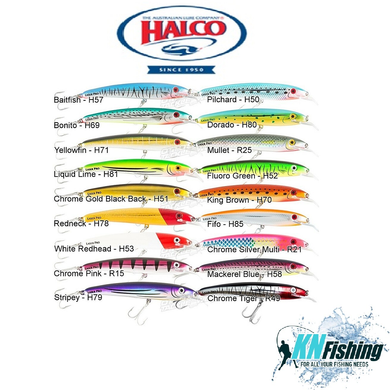 HALCO LASER PRO 160 XDD Trolling Lures Tuna Mahi Kingfish 160mm 30gr DIVING 6m