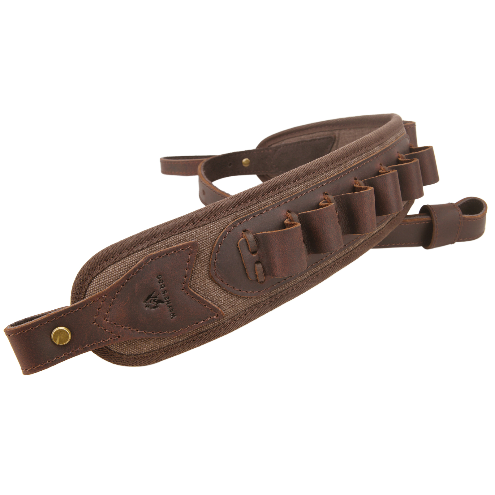 WAYNE'S DOG Canvas Rifle Gun Sling Strap Ammo Holder for .308.30-30.22MAG 12GA