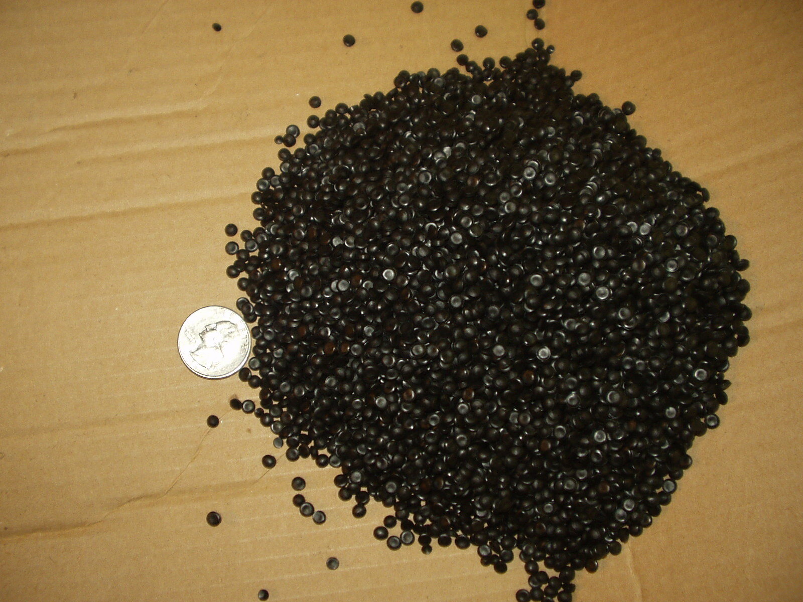 5 lbs Teknor Apex Black PVC Pellets  RE 9018 UV Bean Bag, Corn Hole, Made in USA