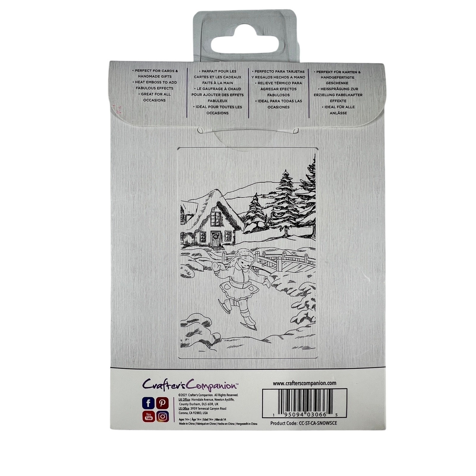 GEMINI Winter Scene Craft Bundle 3pc Dies Embossing Folder Cardmaking NEW