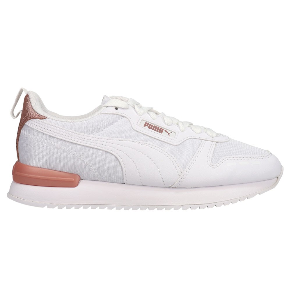 PUMA R78 Metallic Pop Lace Up  Womens White Sneakers Casual Shoes 381070-03
