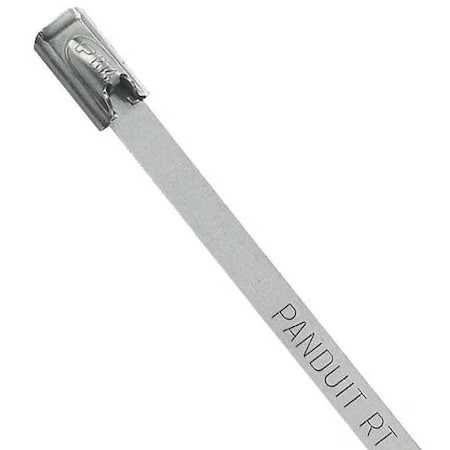 Panduit Mrt2s-C4 Cable Tie, 12-1/2 In L, 2 In Max Bundle Dia., Silver, 304