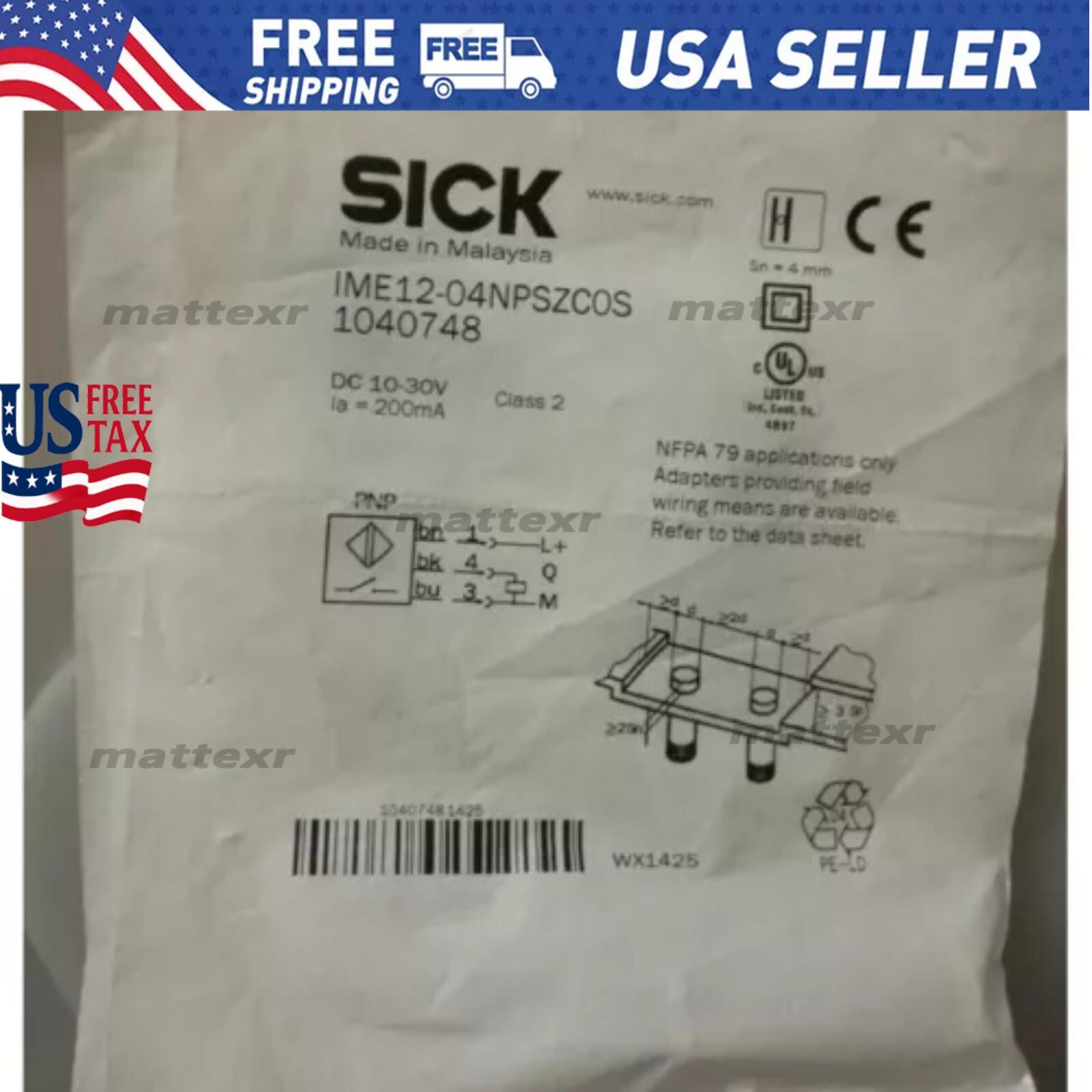 New Sick IME1204NPSZC0S 1040748 IME12-04NPSZC0S Proximity Sensor