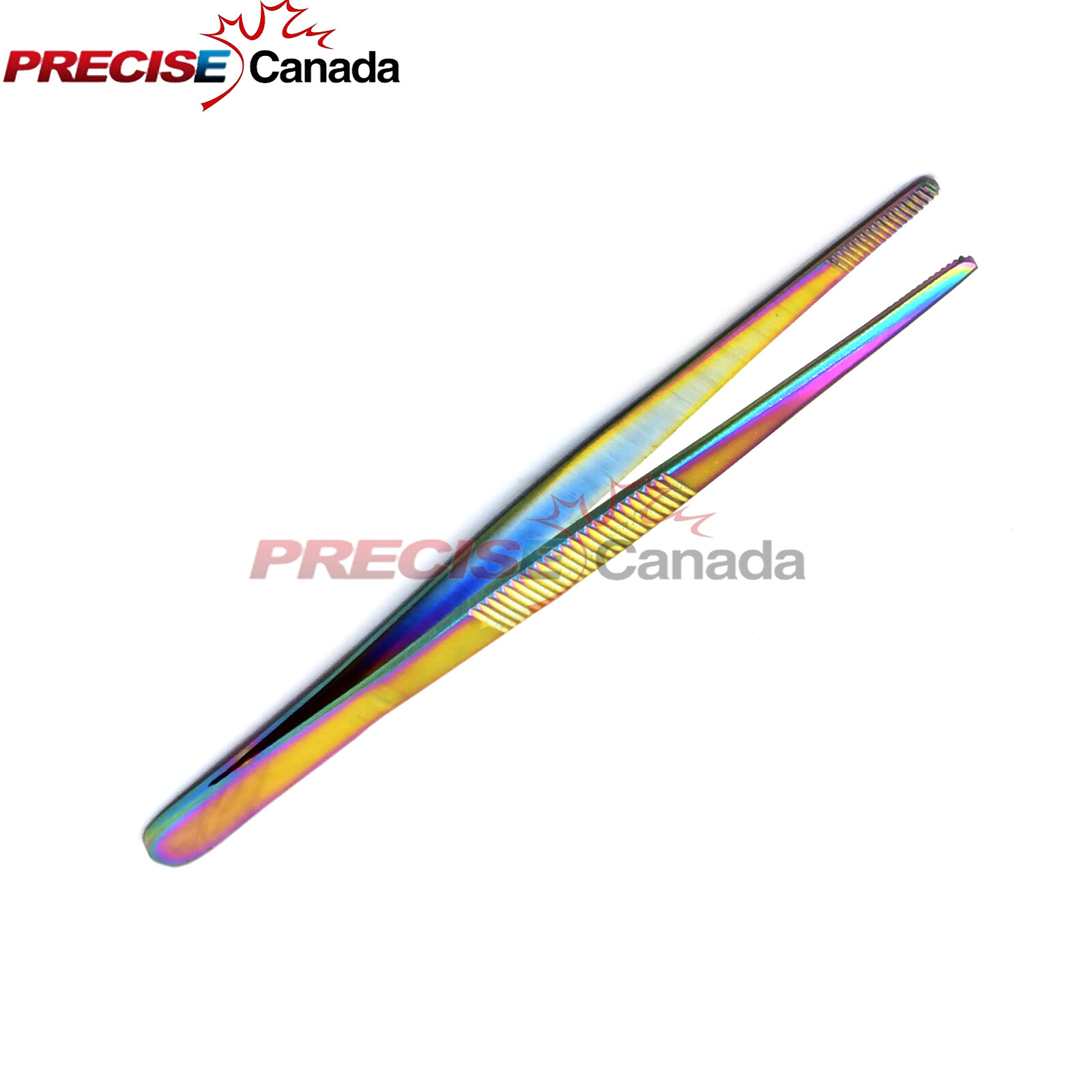 Thumb Dressing Forceps 5" Tweezers Serrated Multi Rainbow Color