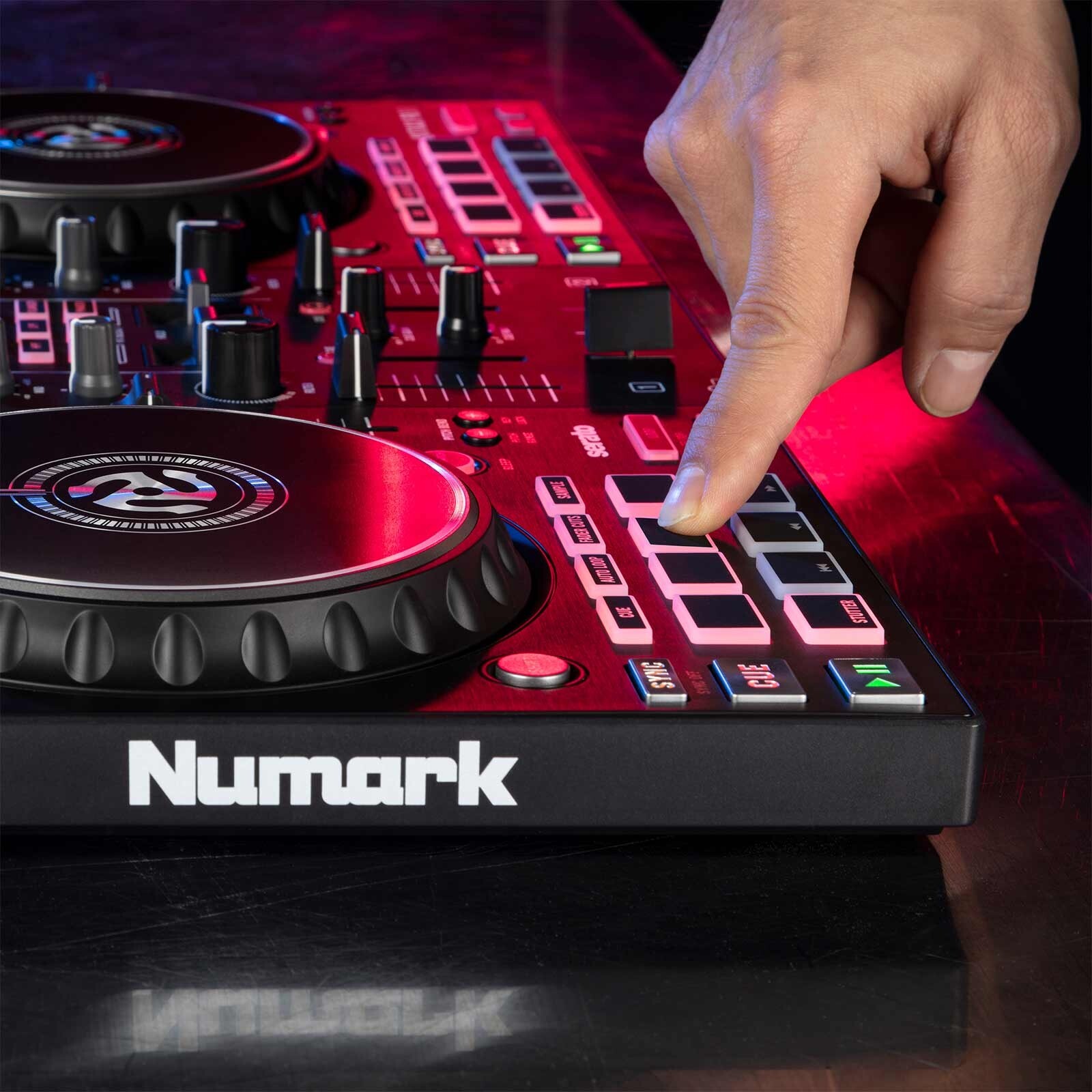 Numark Mixtrack Pro FX Effects 2-Deck Serato DJ Controller, 15" PA Speakers Pack