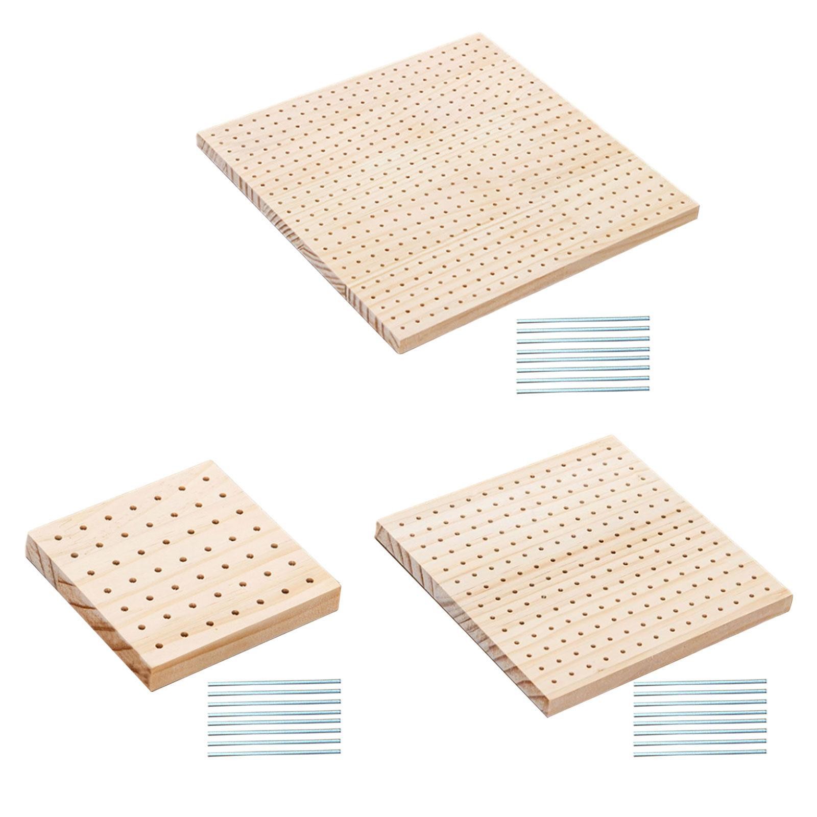 Crochet Block Boards Pegboard for Crochet Block Crochet Supplies Wooden Board