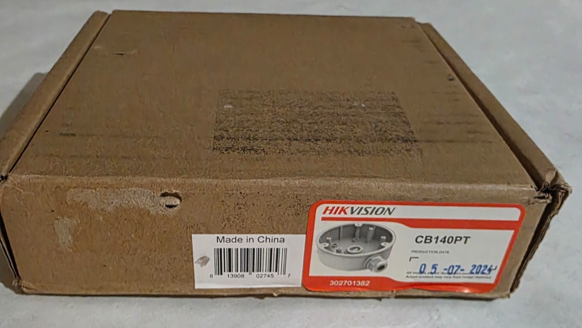 Hikvision Cb140pt Mounting Junction Box for Network Camera 9.92 Lb Load Capacity