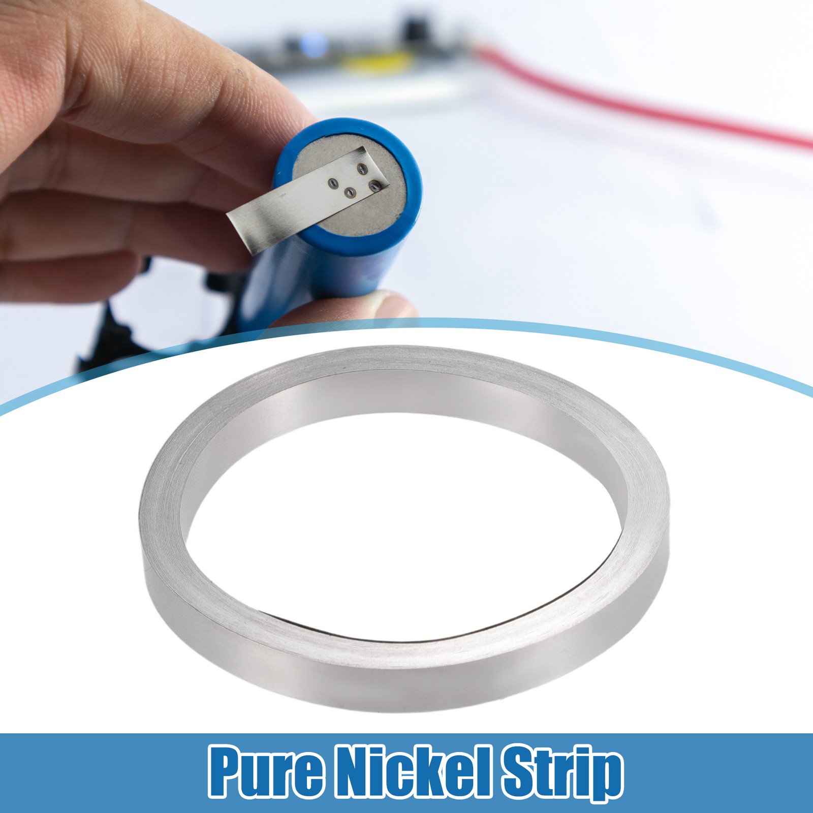 Car Nickel Strip for 18650 Cell Battery Pack Spot Welding 0.1x7mm 32.8ft