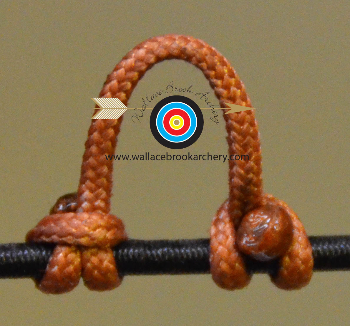 5 Pack Bronze Release Bow String Nock D Loop Bowstring BCY #24