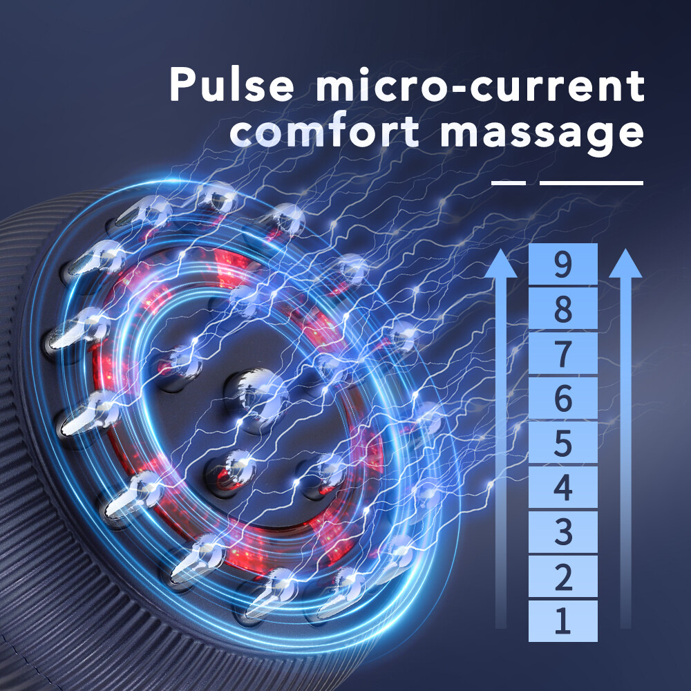 Lymphatic Drainage Cellulite Massager Microcurrent, Red Light, Heat & Vibration