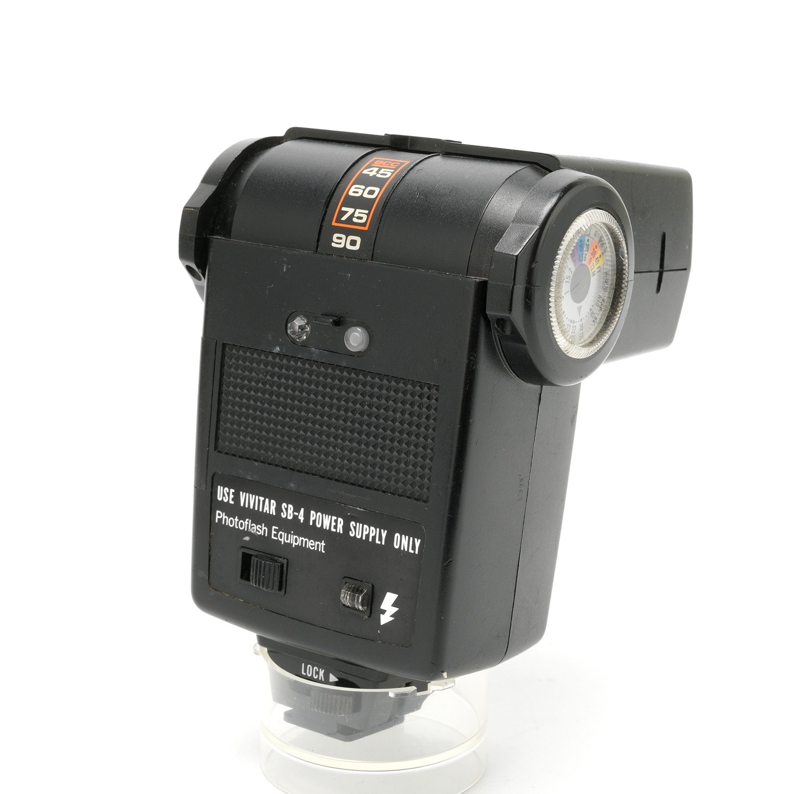 Vivitar 283 Auto Thyristor Flash w/ Filter Adapter & Sensor Adapter