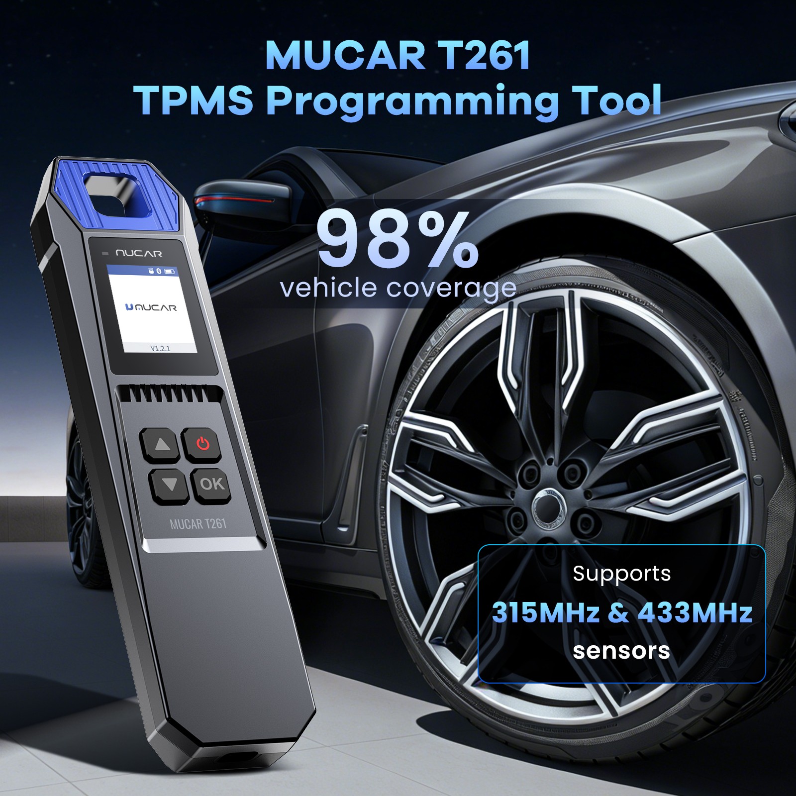 MUCAR 892BT AI Diagnostic + Key Programmer Tool with TPMS programming Tool OBD2