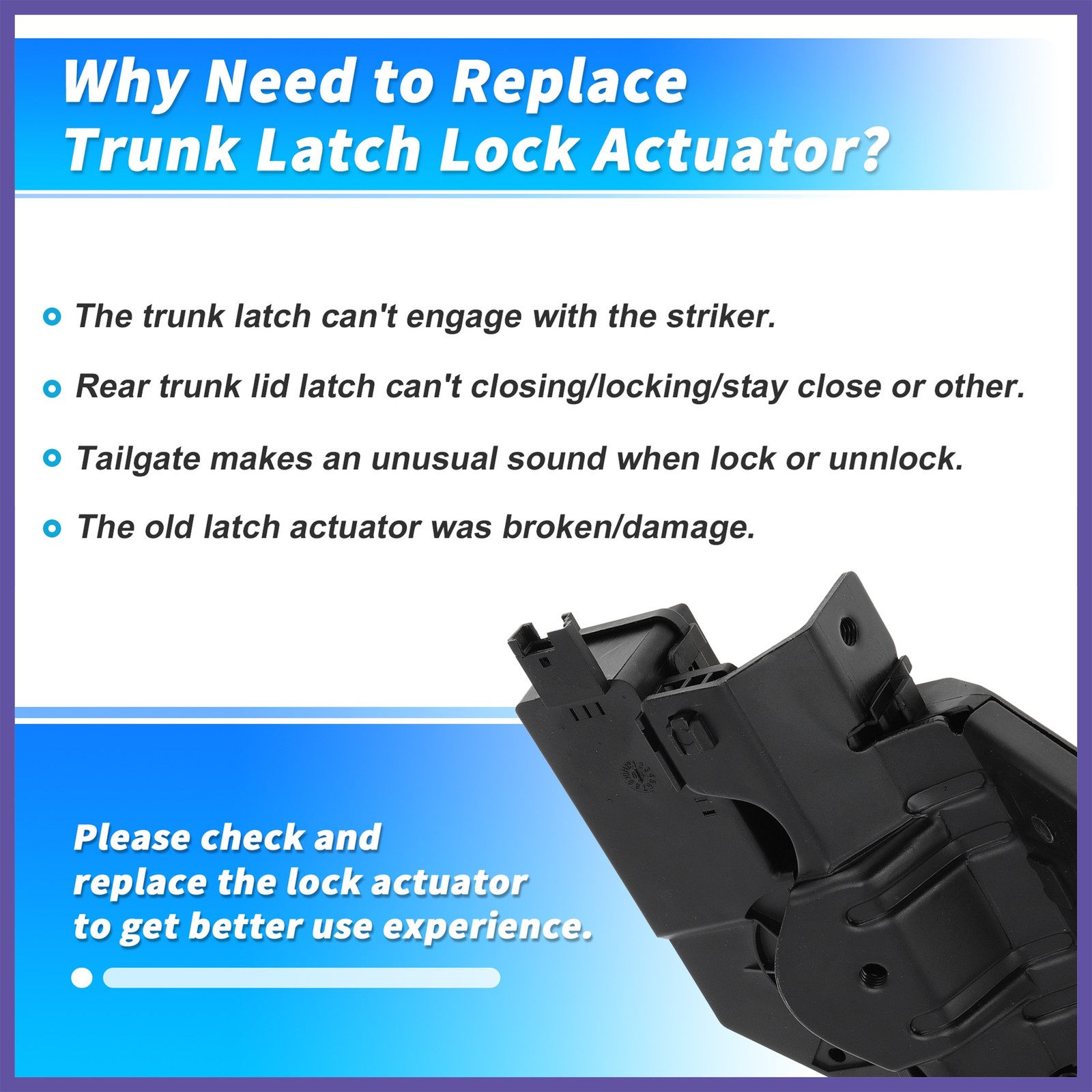 Trunk Latch Lock Actuator for BMW 128i 135i 328i 325i 330i 335i