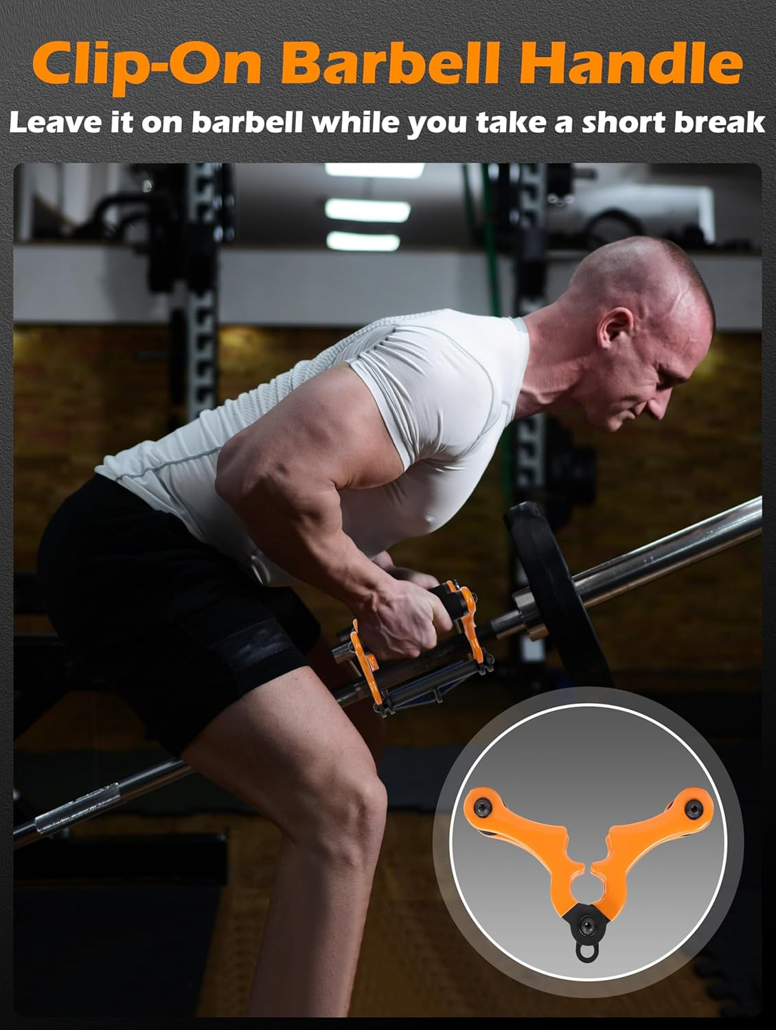 V Bar Landmine Attachment T Bar Handle for Barbell Bars，Foldable V Bar Row Handl