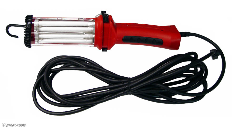 FLUORESCENT WORK LIGHT – twin bulbs, 25 foot cord, shop, garage, mechanic tools