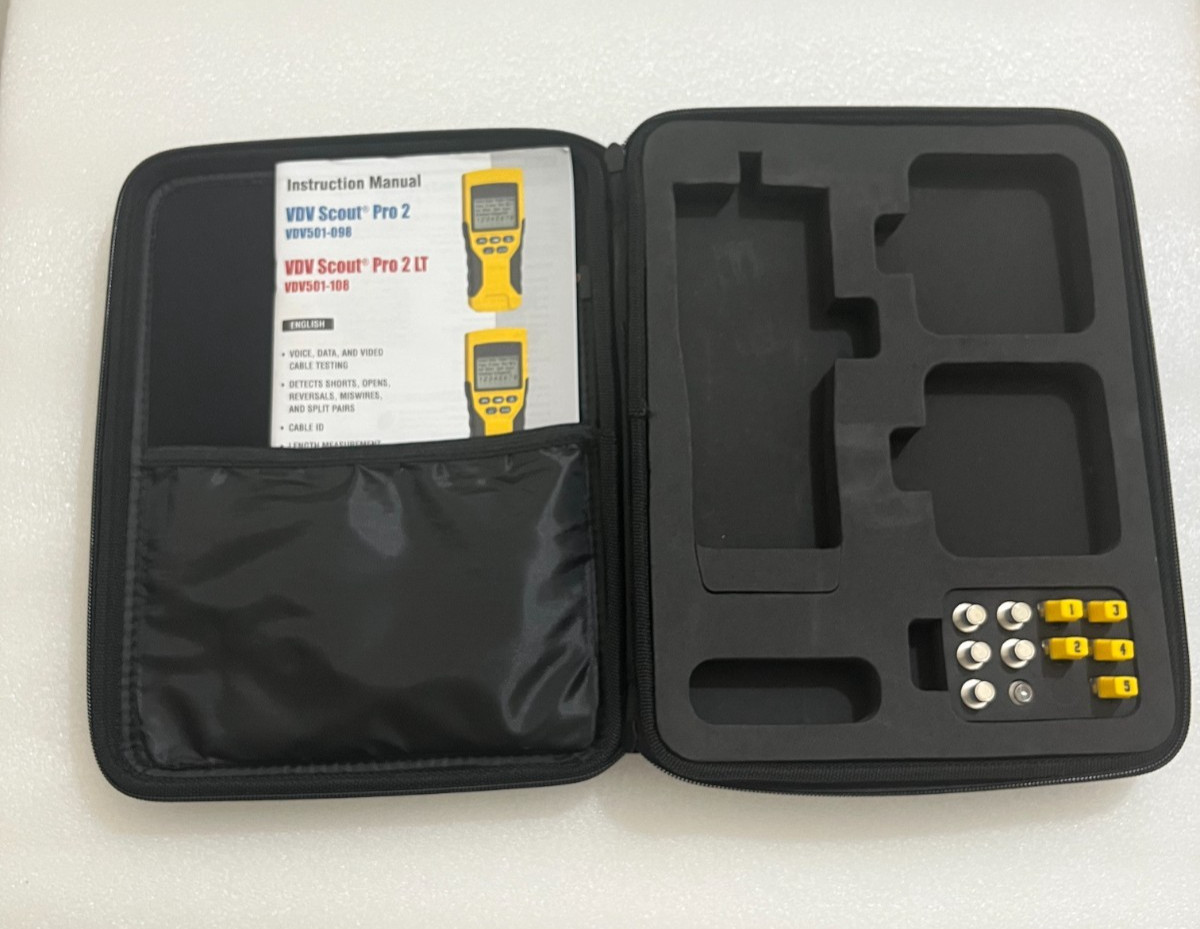 Klein Tools LanMap /CoaxMap Kit 11 pcs and new VDV211-048 and Scout Pro 2 Case