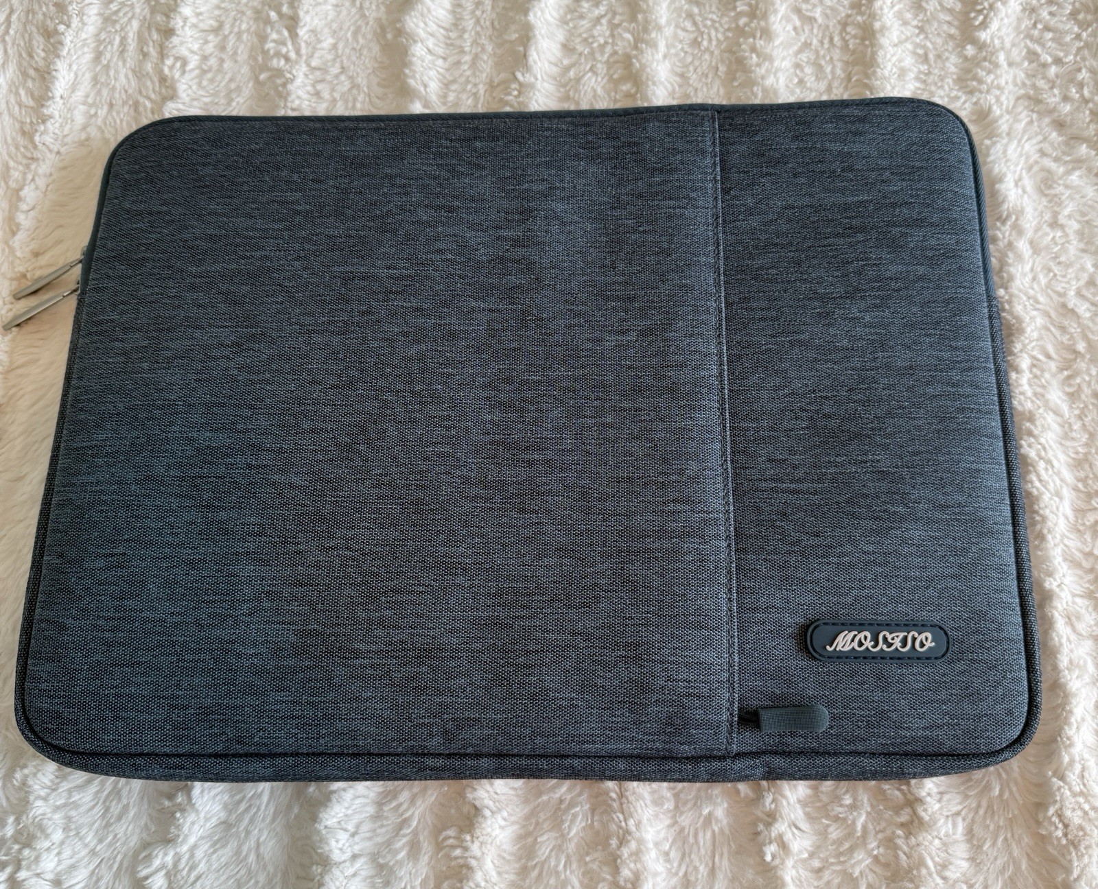 Mosiso Computer Case In Blue Zipper Padded Side Pocket Great Travel