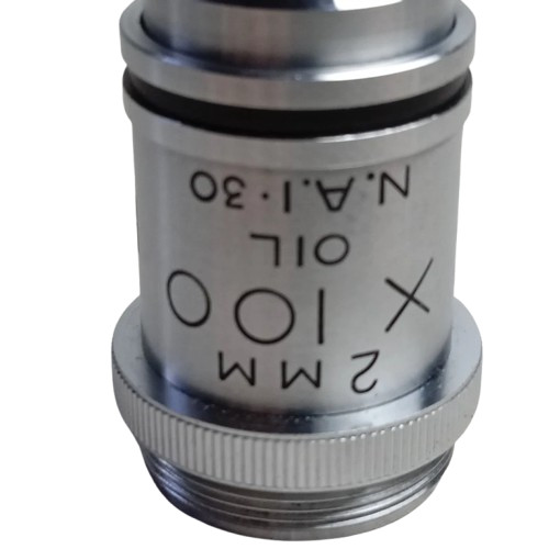 MICROSCOPE OBJECTIVE Lens 100x PH3 N.A. 1.30 OEL 2MM GZ #0185