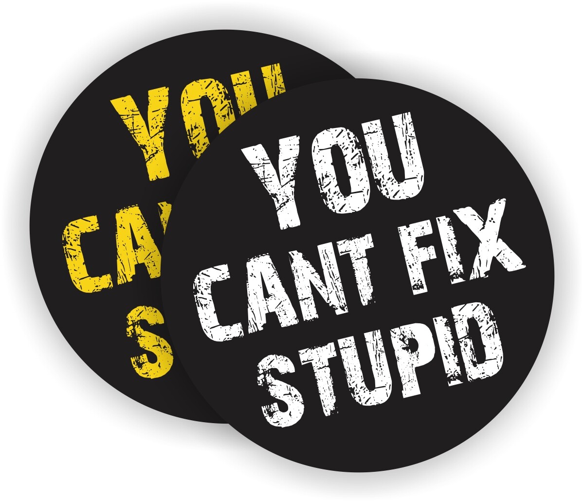 YOU CANT FIX STUPID Funny Hard Hat Stickers Welding Helmet Decals Foreman