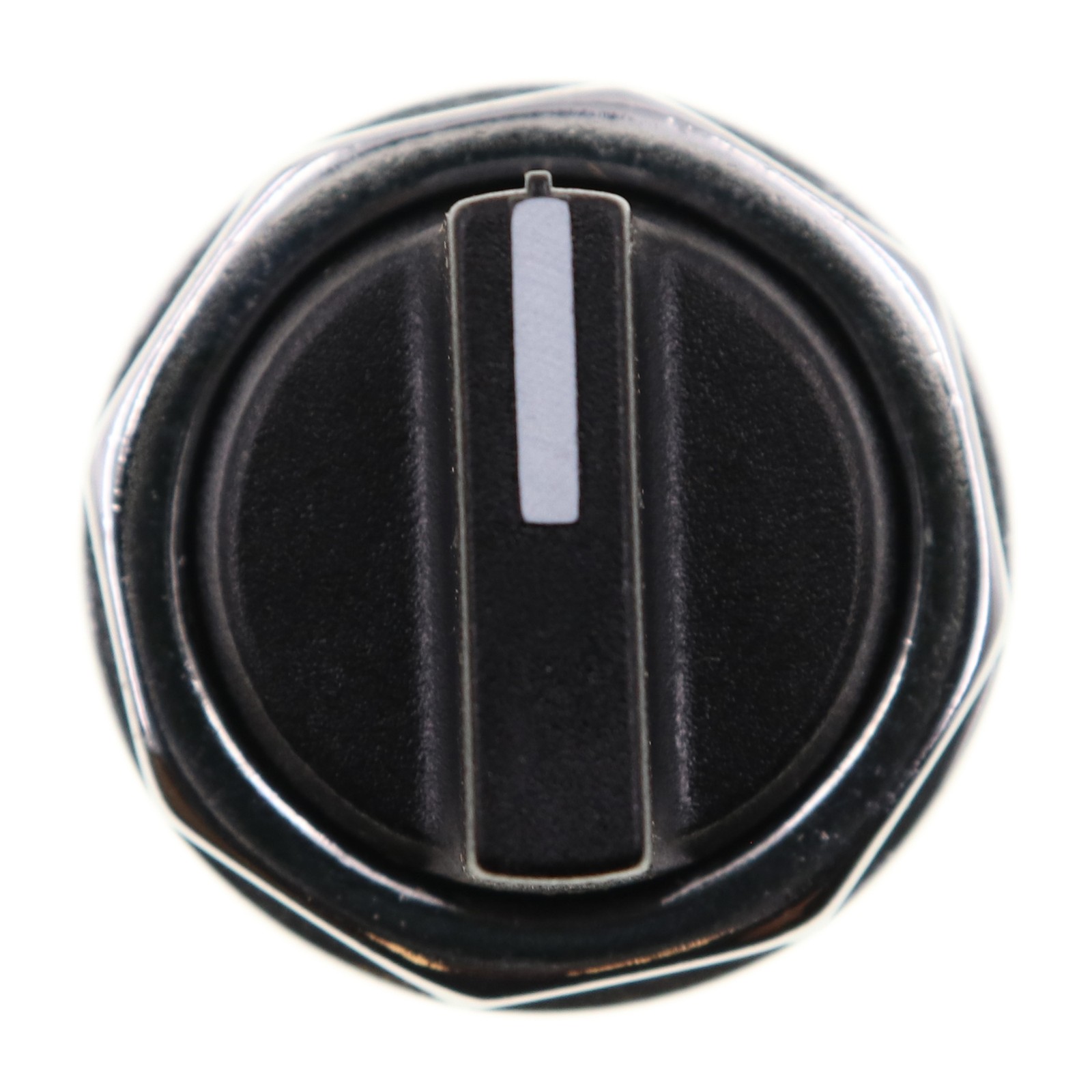 EATON E22XJ1 SELECTOR SWITCH KNOB, 3-POSITION, CHROME BEZEL