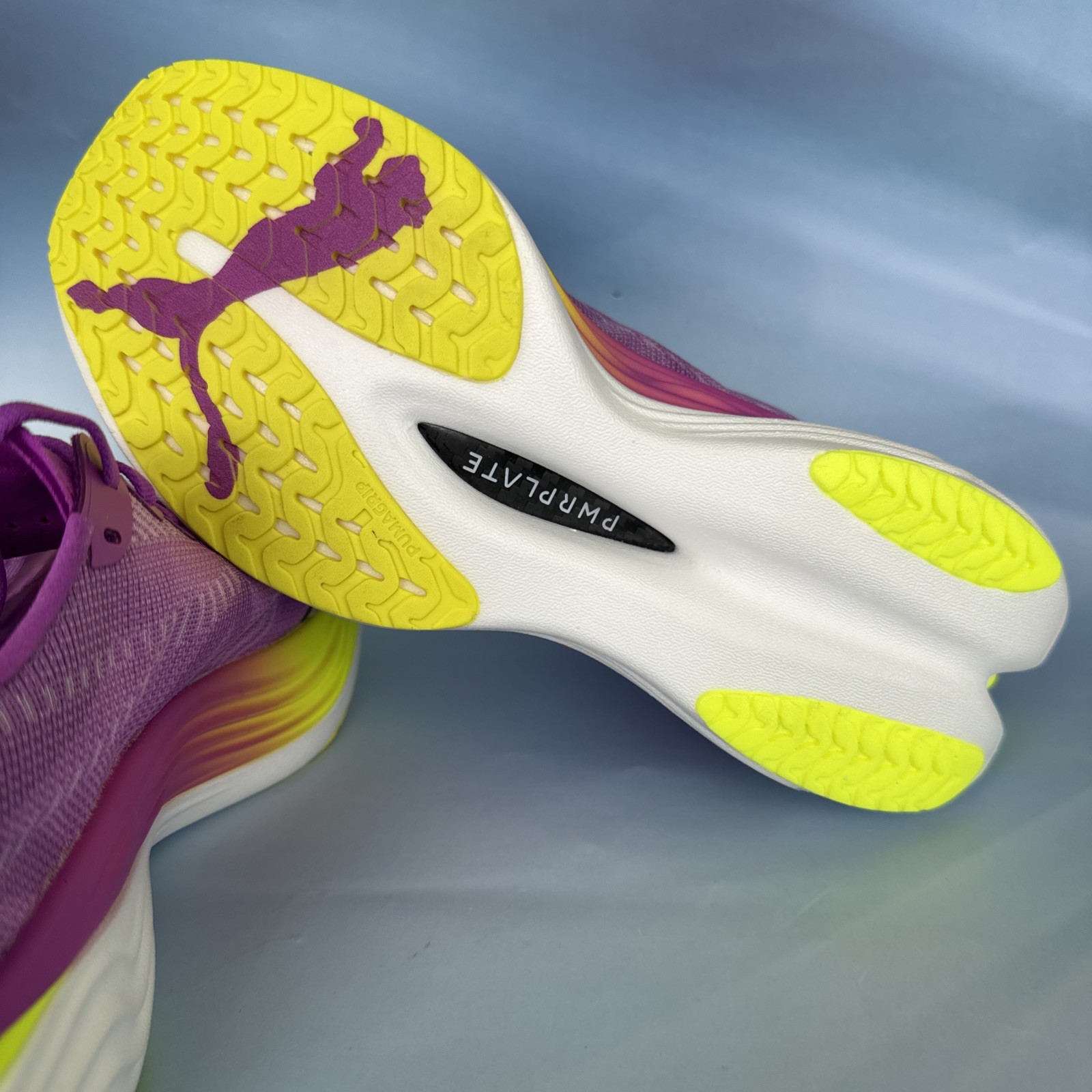 Puma Deviate Nitro Elite 3 Womens Running Shoes Purple Carbon Plated Size 6