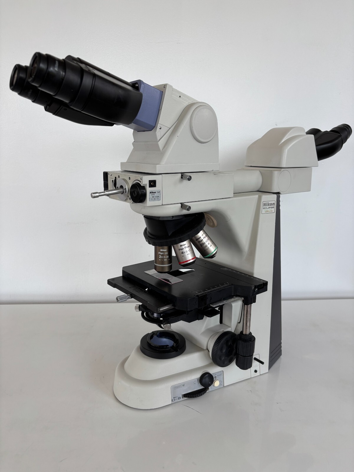 Nikon Eclipse 50i Dual Microscope with TILT, 2X, 4X Fl, 20X Fl. Swing Condenser