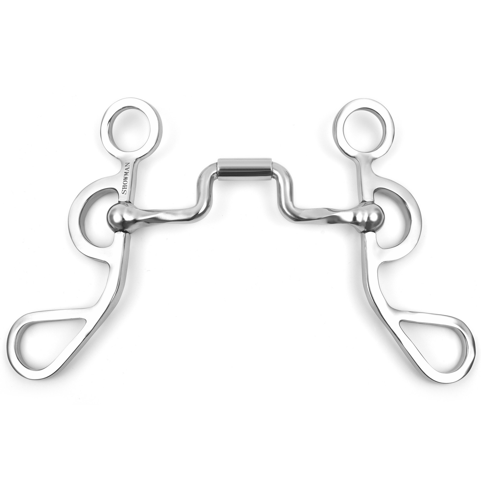 Showman Argentine Shank Bit w/ Slow Twist Correction Hinge