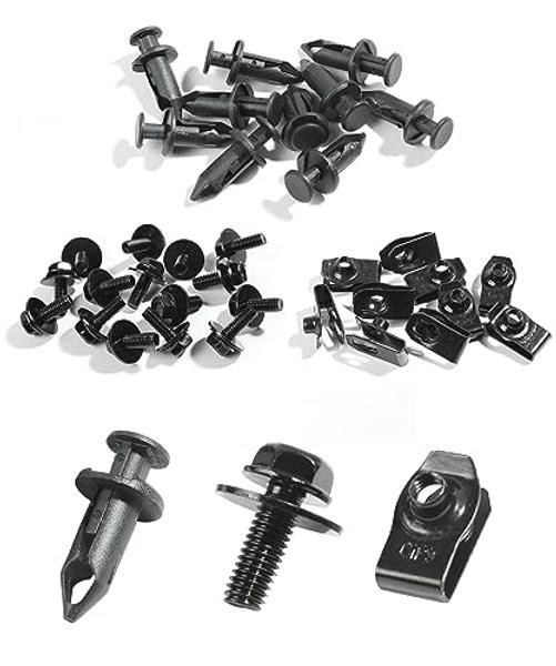 35 PCS Engine Under Cover Splash Shield Guard Body Bolts, Splash Shield Guard