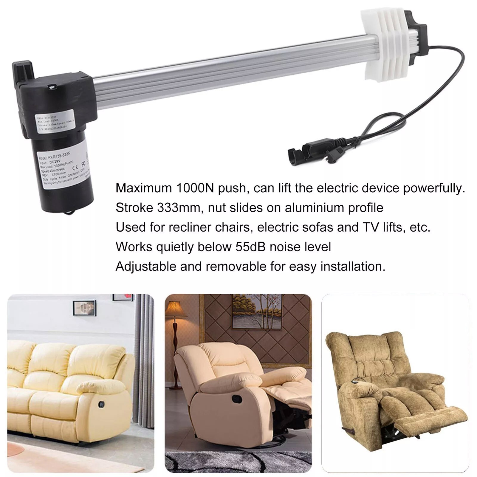 Electric Recliner Motor Replacement Kit Power Recliner Sofa Lift ChairsuhRa