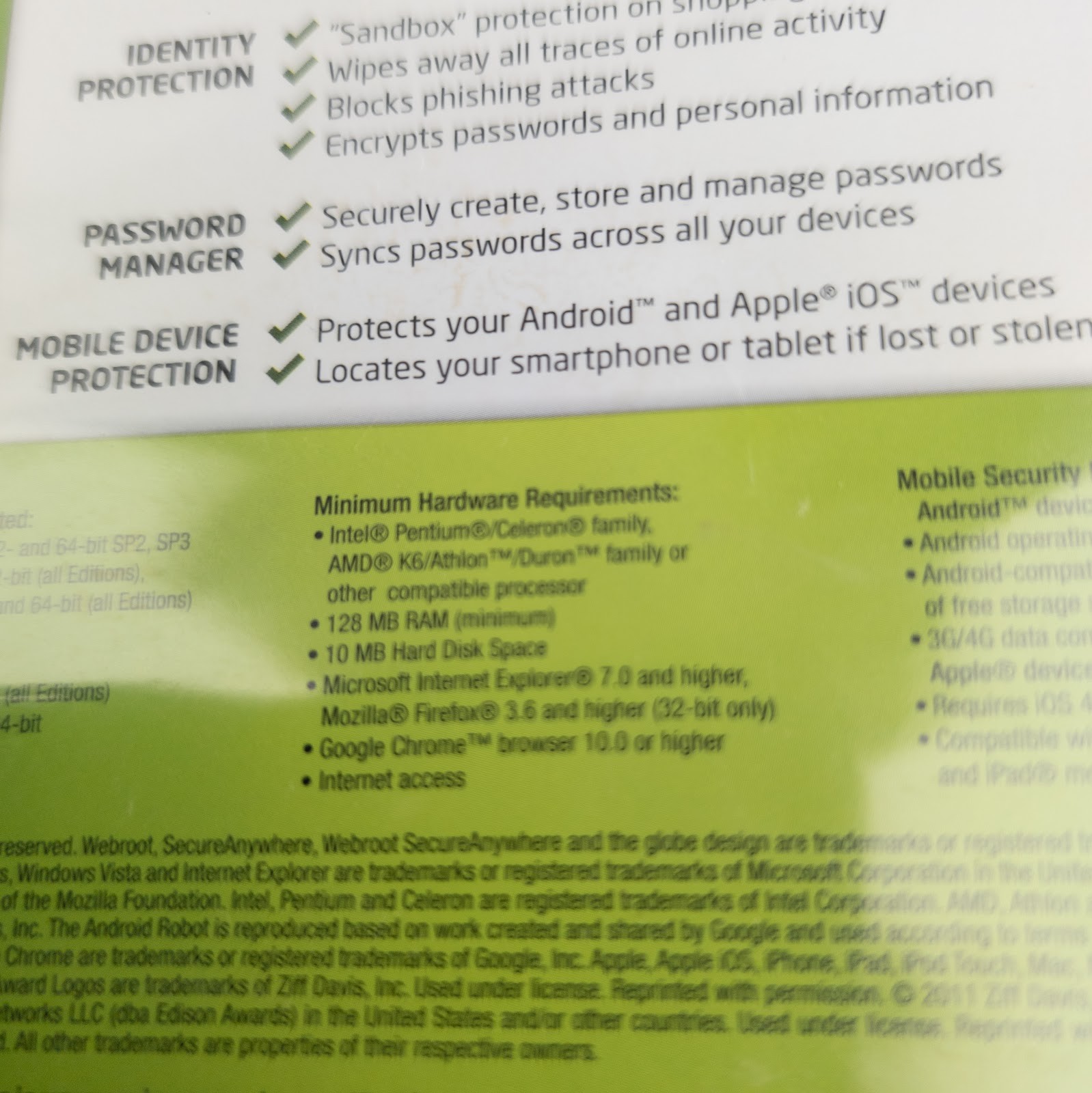 Webroot SecureAnywhere Internet Security Plus CD 3-Device