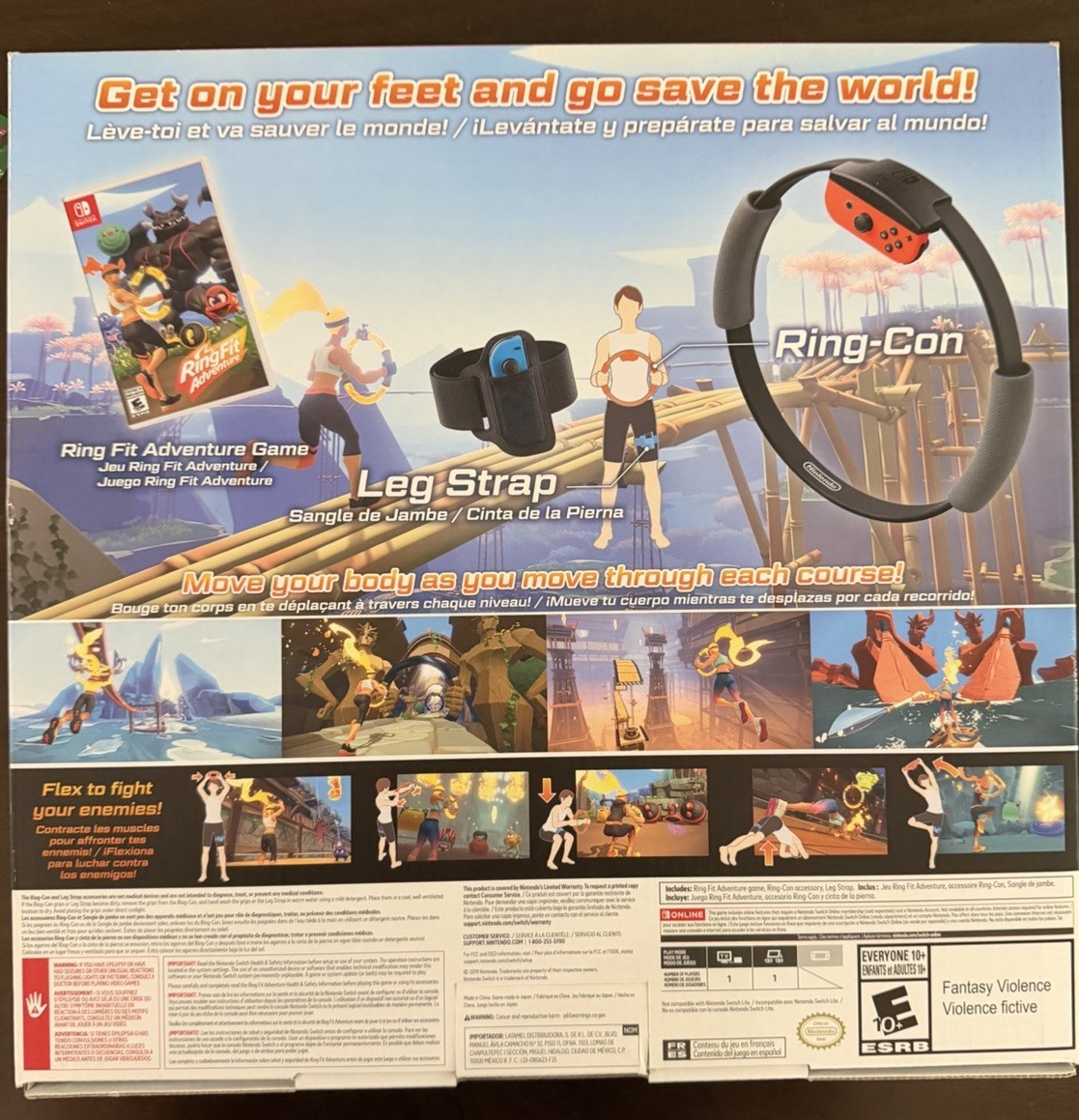 Nintendo Switch Ring Fit Adventure Bundle w/ Game, Ring-Con & Leg Strap