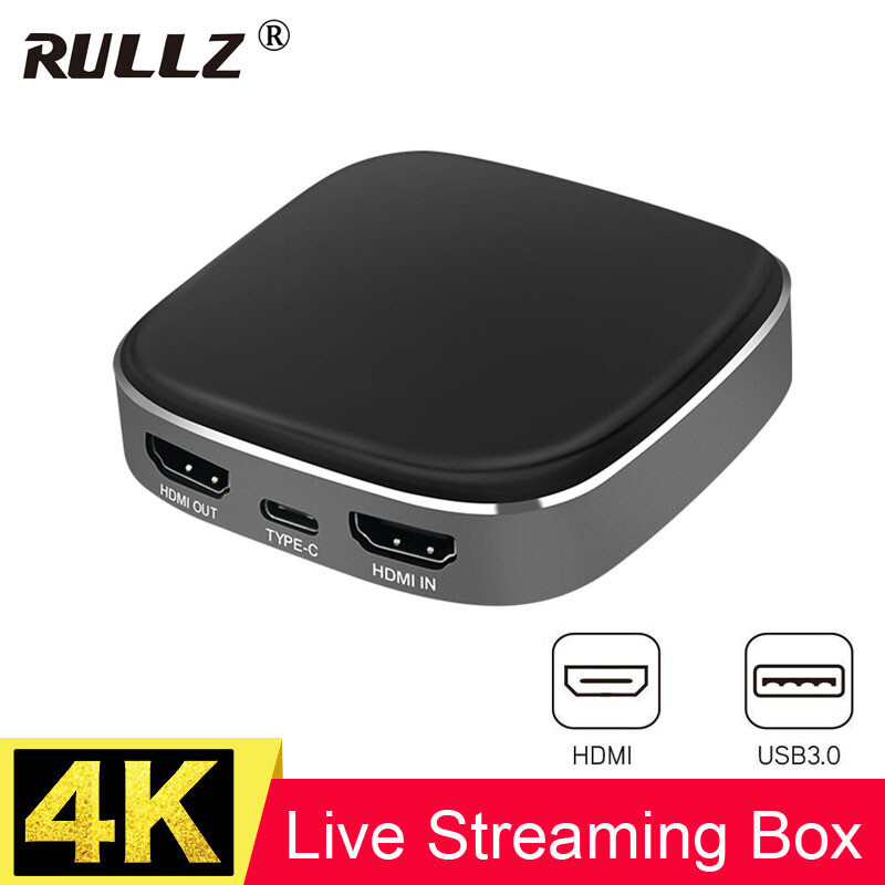 Type C to USB 3.0 HDMI Video Capture Card TV Recording Box Game Live Streaming