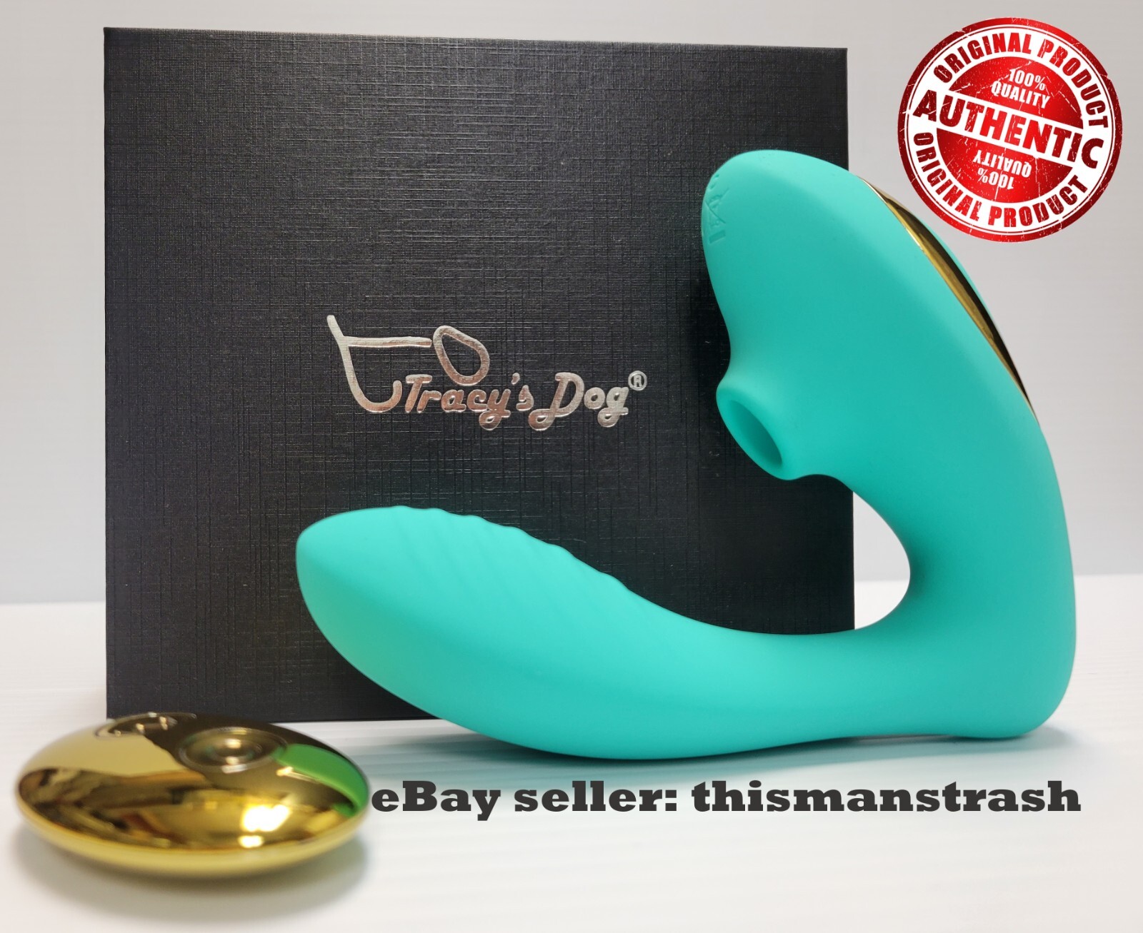 (Teal) OG Pro2 Tracy's Dog Clitoral Sucking Vibrator with Remote - Fast Ship!