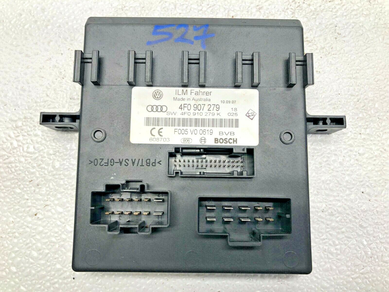 2007-2009 AUDI Q7 ONBOARD POWER SUPPLY CONTROL MODULE LOT527 OEM
