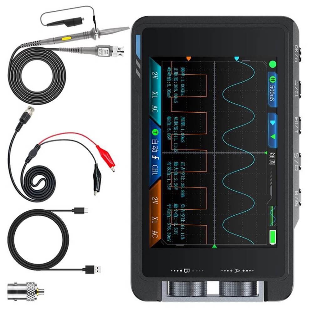 Digital Oscilloscope Multilingual Support with 3.5" Color Screen DS215H