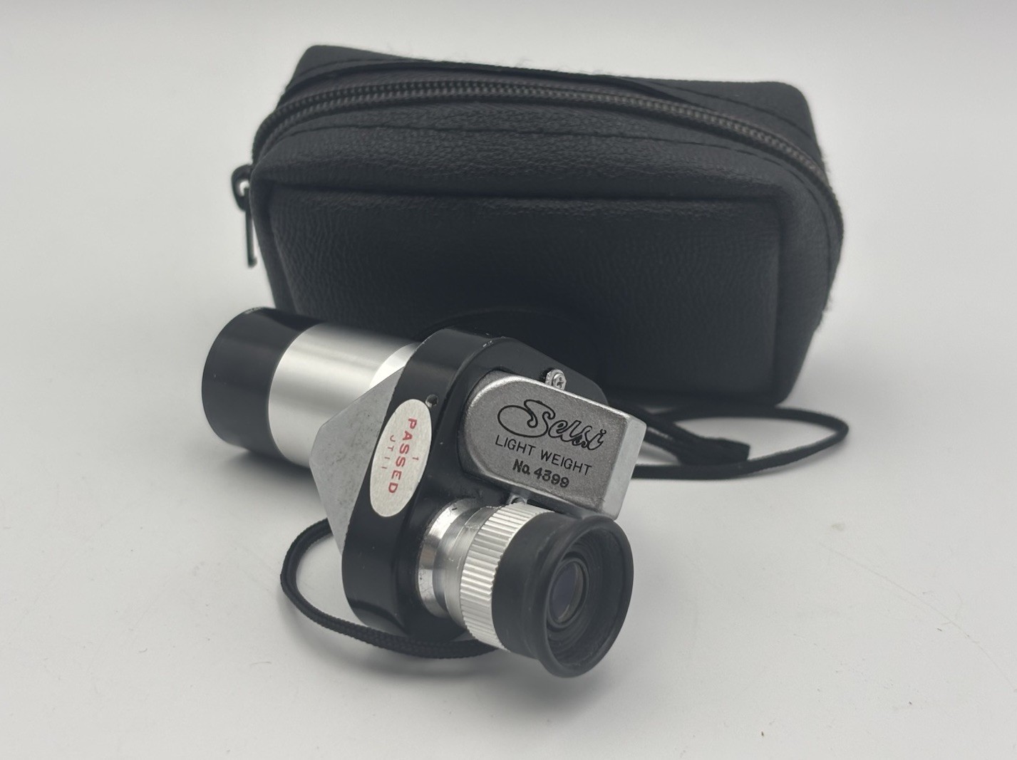 Selsi 10X20 Field 5 Japan Monocular # 4399 Coated Optic Leather Case Vintage
