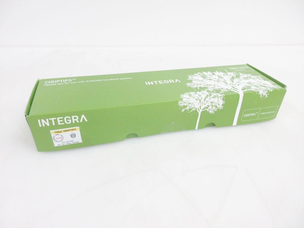 INTEGRA 4422 BOX 5 XYZ RACKS OF 384 TIP 125 uL STANDARD NON-STERILE PIPETTE TIPS