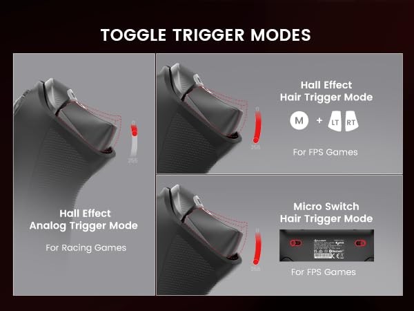 GameSir Tarantula Pro Wireless Controller PC/Switch/iOS/Android 9 Mappable keys