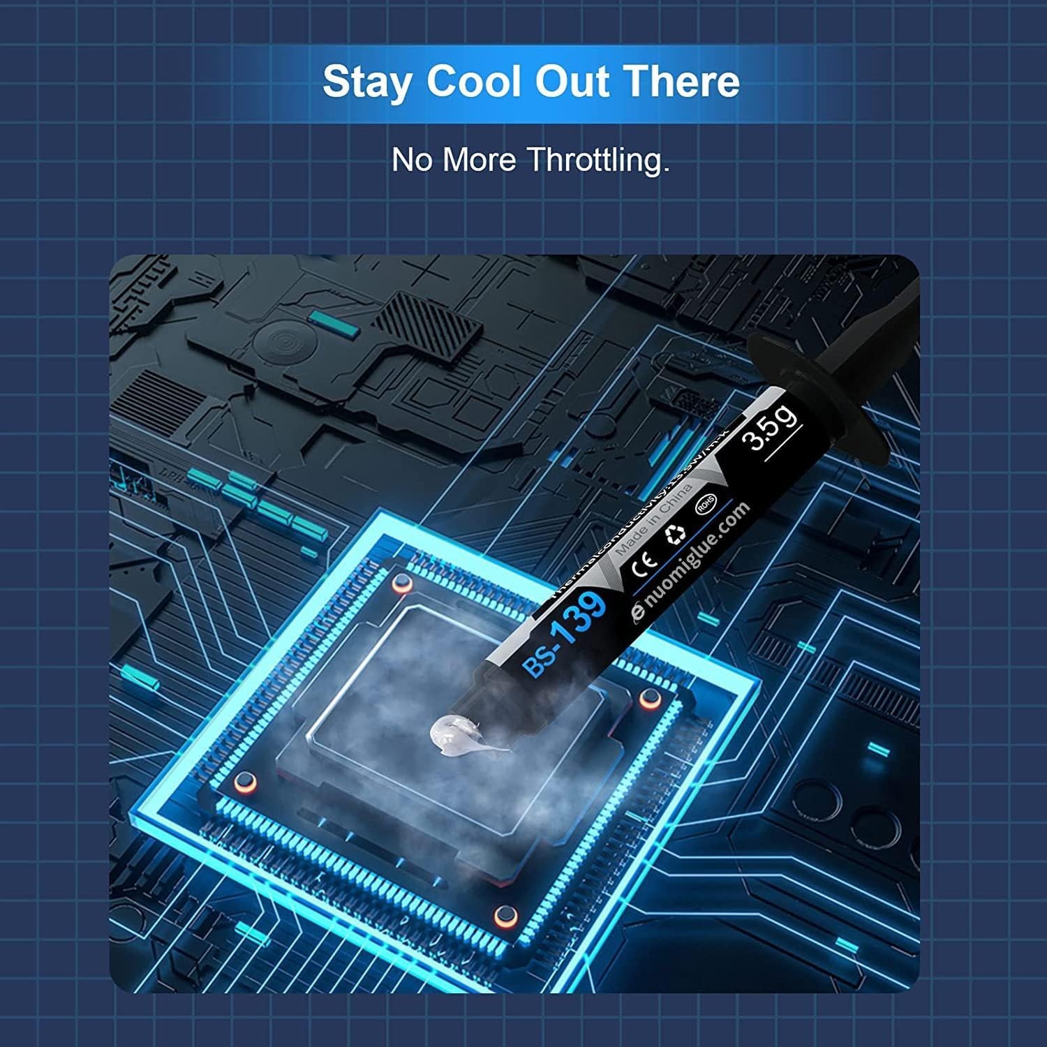 Efficient 3.5g CPU Thermal Paste with Toolkit - Ideal for High-Performance PCs