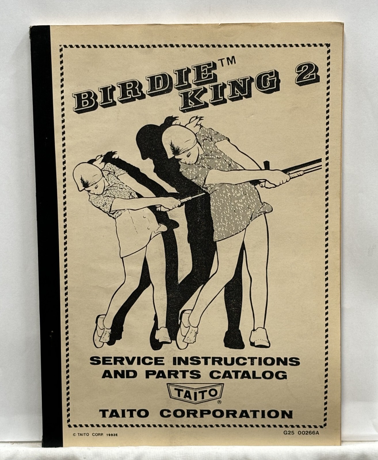 ORIGINAL-TAITO-BIRDIE KING 2-SERVICE INSTRUCTIONS AND PARTS CATALOG