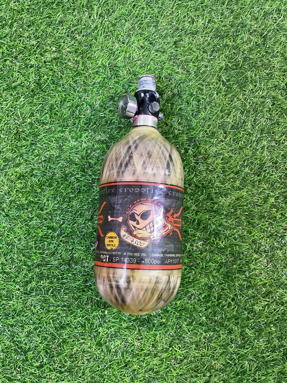 Crossfire Rare 45CI/4500 PSI Paintball Full Graphic Air Tank Carbon 5YR Bottle
